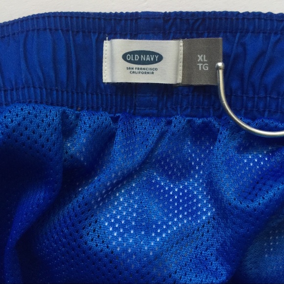 Old Navy Men’s Printed Swim Trunks Size XL Blue - Picture 6 of 8